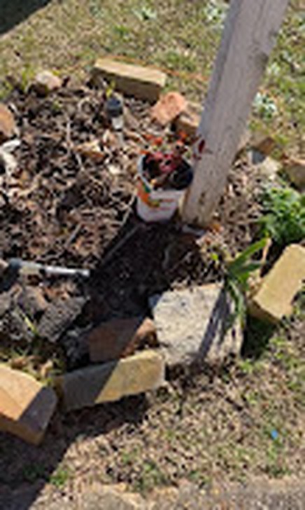 Flower bed reconstruction and outdoor repair work